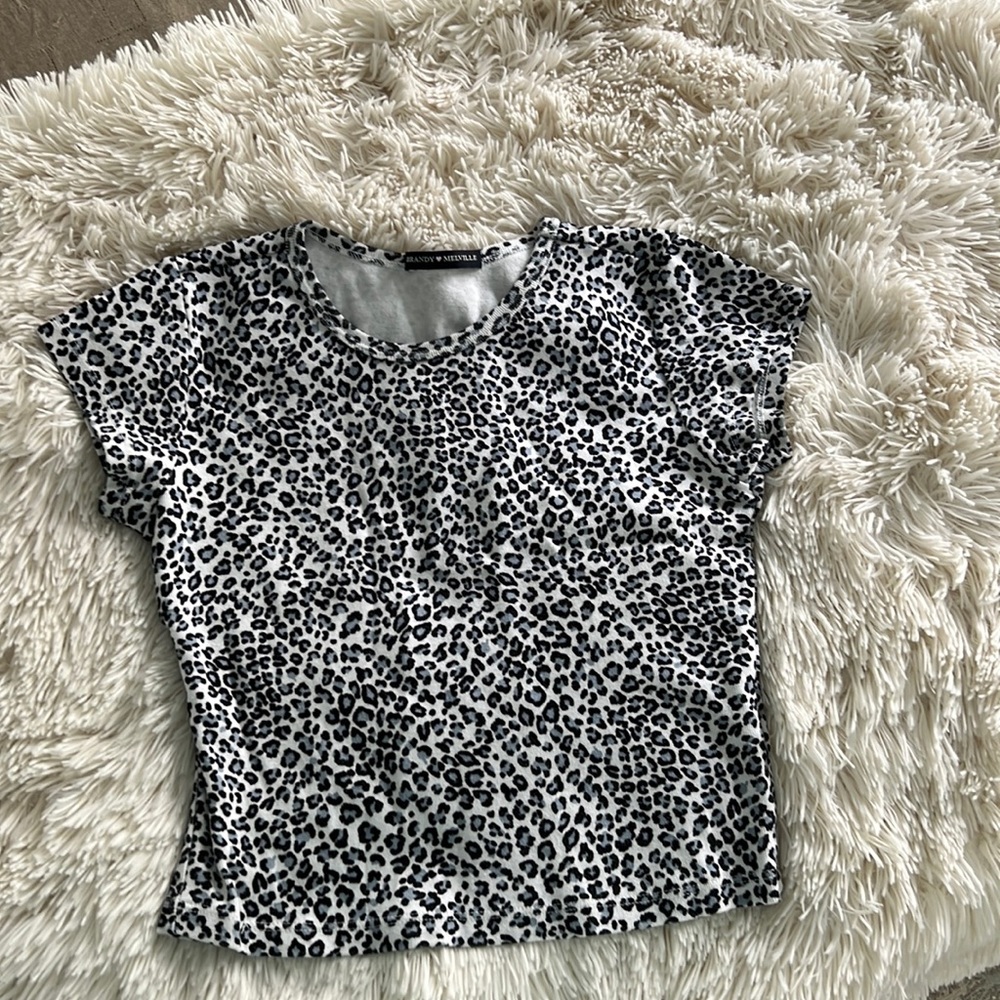 Brandy Melville Cheetah Print Top